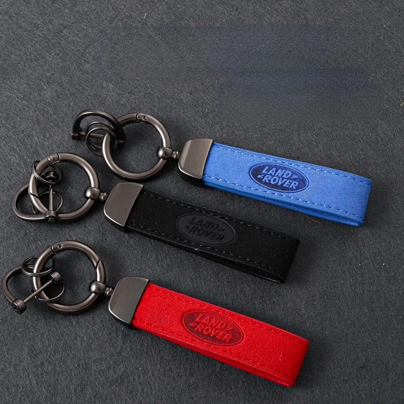 

2022 New Luxury Motorcycle Car Keychain Real Men Like Keyring Key Fobs Suede Key Chain For Land Rover Range Rover Wholesale