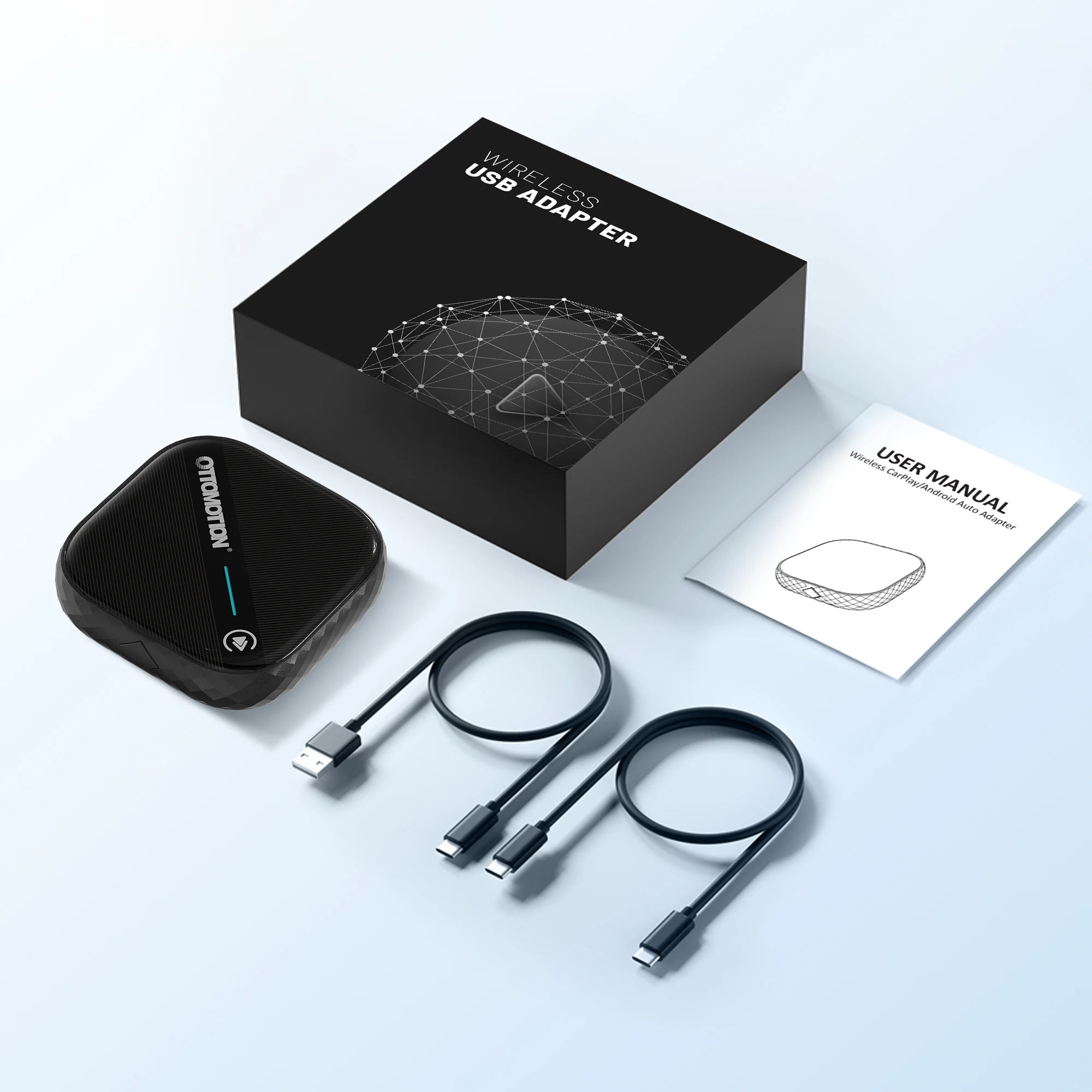 OTTOMOTION 5 0 беспроводной адаптер CarPlay Android Auto Wireless Box для Benz VW Kia Haval Toyota Mazda Ford Audi