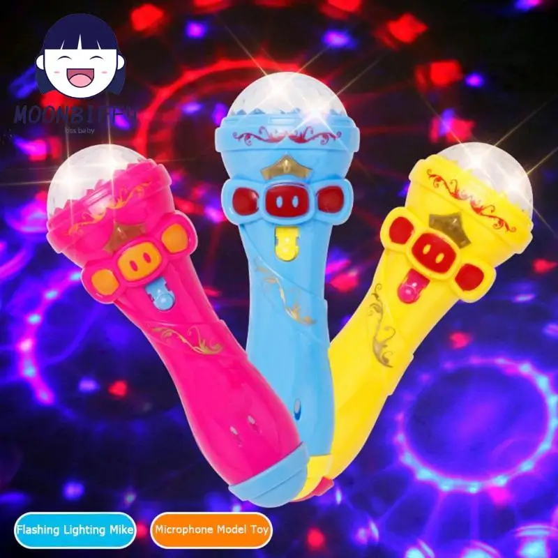 

Hot Sale Funny Microphone Flash Microphone Light-emitting Baby Kids Toy Karaoke Luminous Toys For Baby Model Gift Novelty