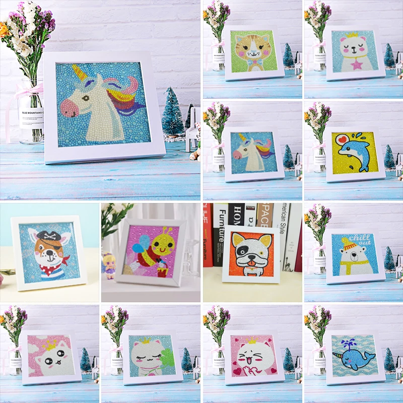 

Набор для алмазной живописи 5D «сделай сам», цифровой набор для детей, с собакой, кошкой, львом, кристаллами, алмазная вышивка, мозаика, искусс...