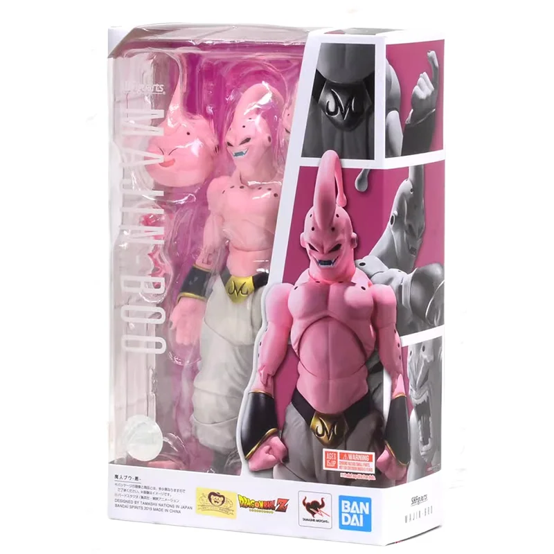 Фото Оригинальная подлинная S.H.Figuarts SHF Dragon Ball Majin Buu Bandai, аниме-модель, игрушки, экшн-фигурки, подарки, коллекционные украшения для мальчиков №2