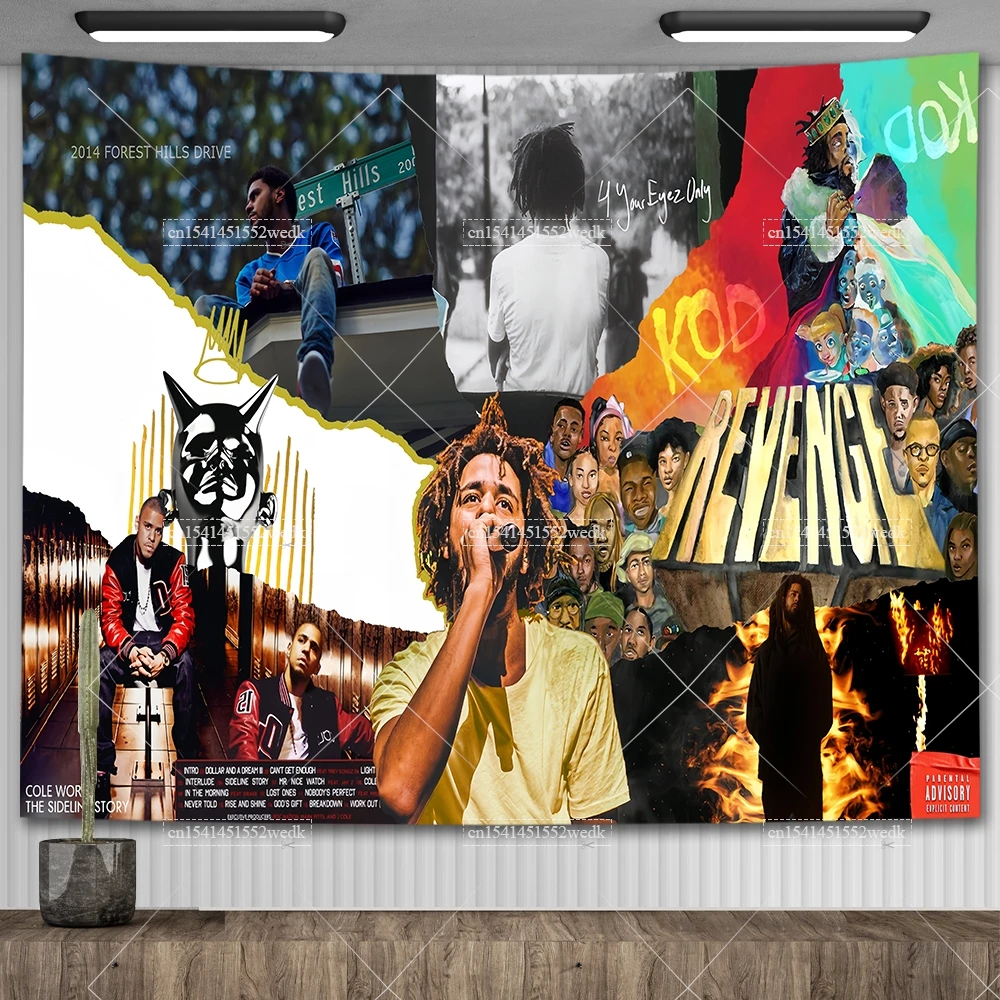 Настенный Гобелен J Cole с надписью 4 ваши глаза