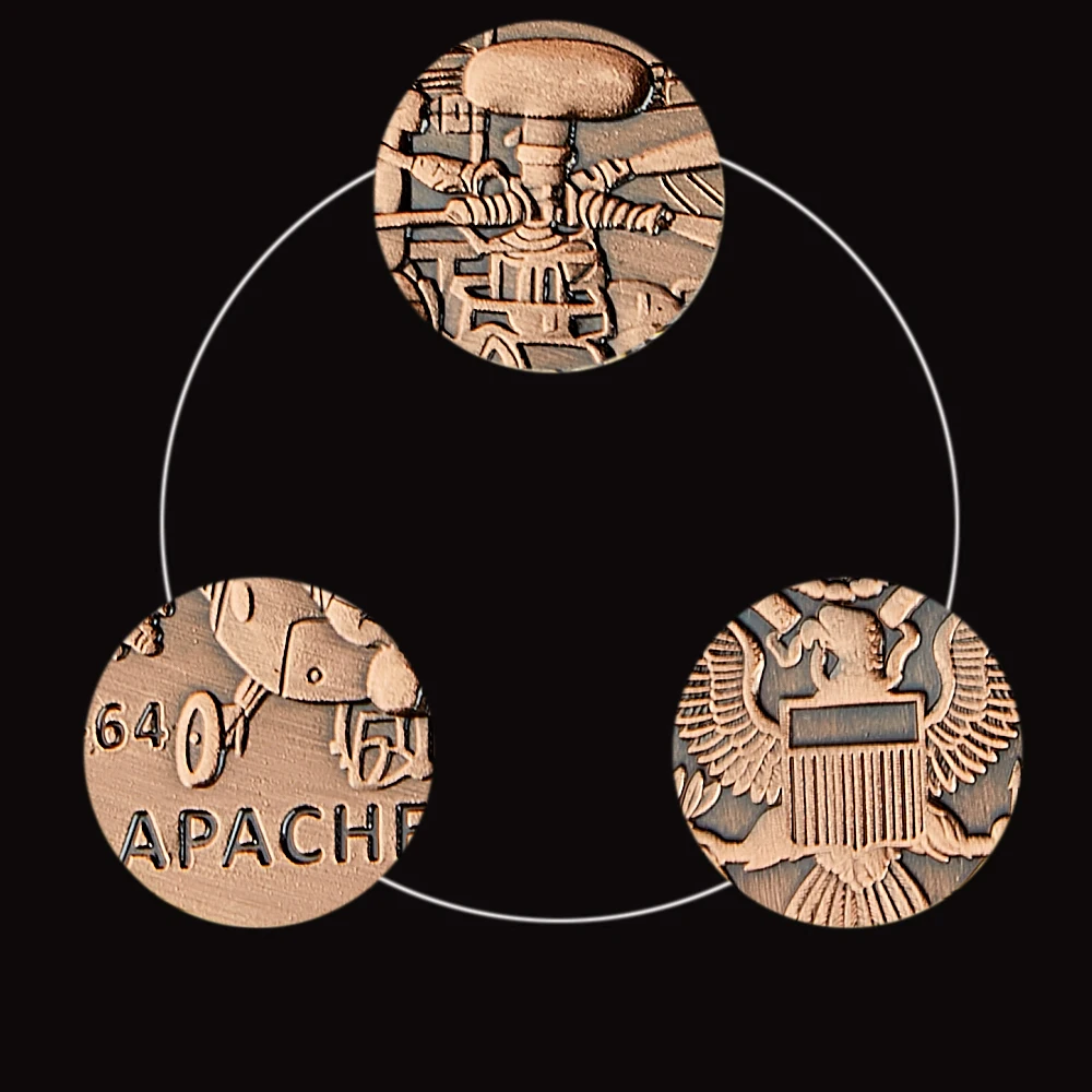 Армия США а-64 Токен Новинка американская военная вызов медная коллекция монет