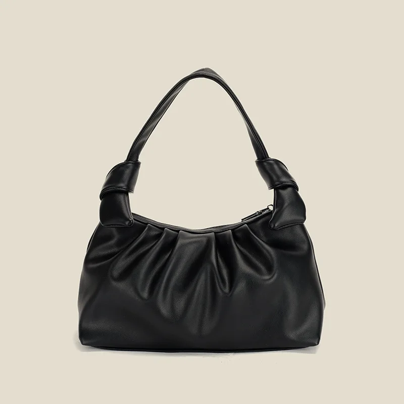 

Мягкая женская сумка под подмышку, новинка 2022, индивидуальная ручная сумка-мессенджер на одно плечо, нишевая дизайнерская плиссированная с...
