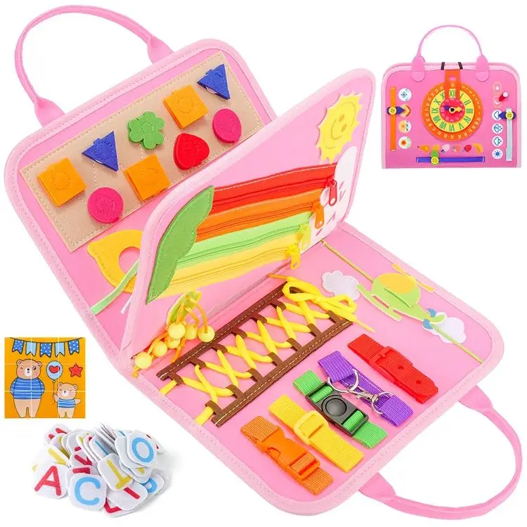 Развивающие Игрушки Монтессори Для Малышей Занятая Книга Сенсорное Нажатие