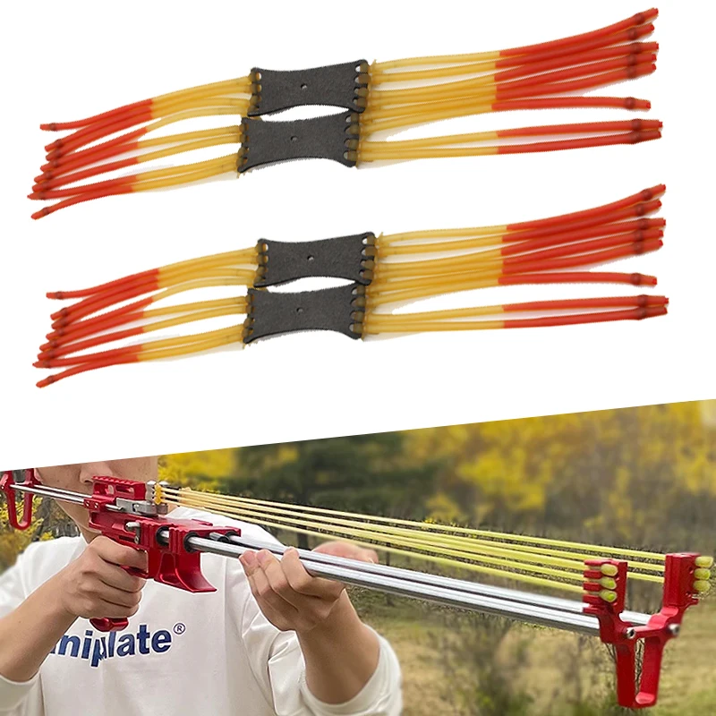 

1/2pcs Power Slingshots Increase Strength Shooting Double Rubber Band 4.5mm Ball Accessories Model 1632 Built-in 1745 Suitable