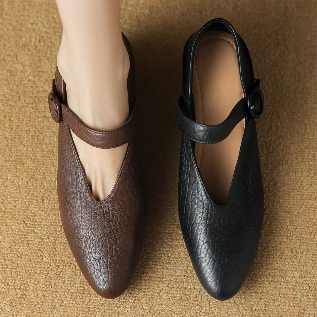 Женские туфли мэри джейн из овечьей кожи на низком каблуке 4 5 см