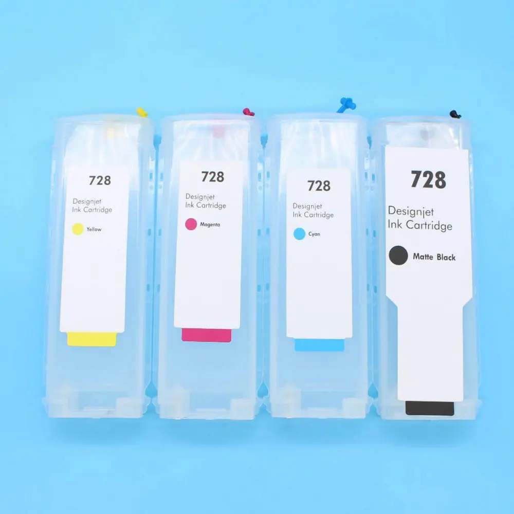 

HP 728 Printer Empty Refill Ink Cartridge With Chip HP728 Ink Cartridge For HP T730 T830 780 830 F9J68A F9J67A F9J66A F9J65A