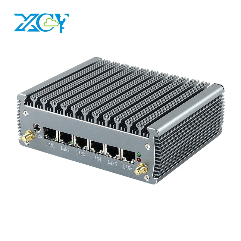 XCY Mini PC i5-1135G7 4 Cores 8 Threads 6x LAN 2.5G Intel i225V NIC 4x USB RS232 HDMI Mini PCIE GPIO Windows 10 Linux/Ubuntu