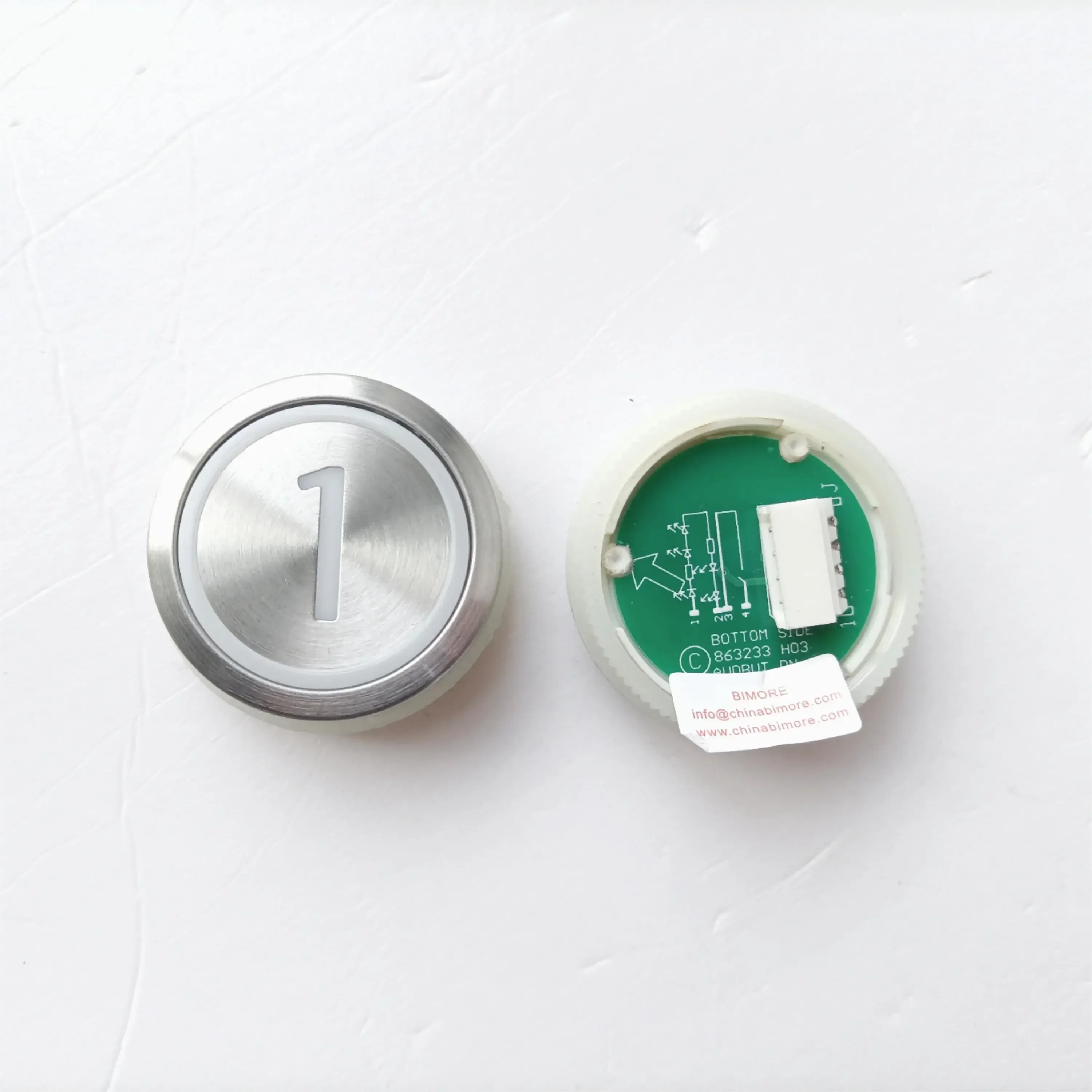 КМ 863233 H03 Кнопка переключателя COP LOP лифта Использование запасных частей Kone Lift WO