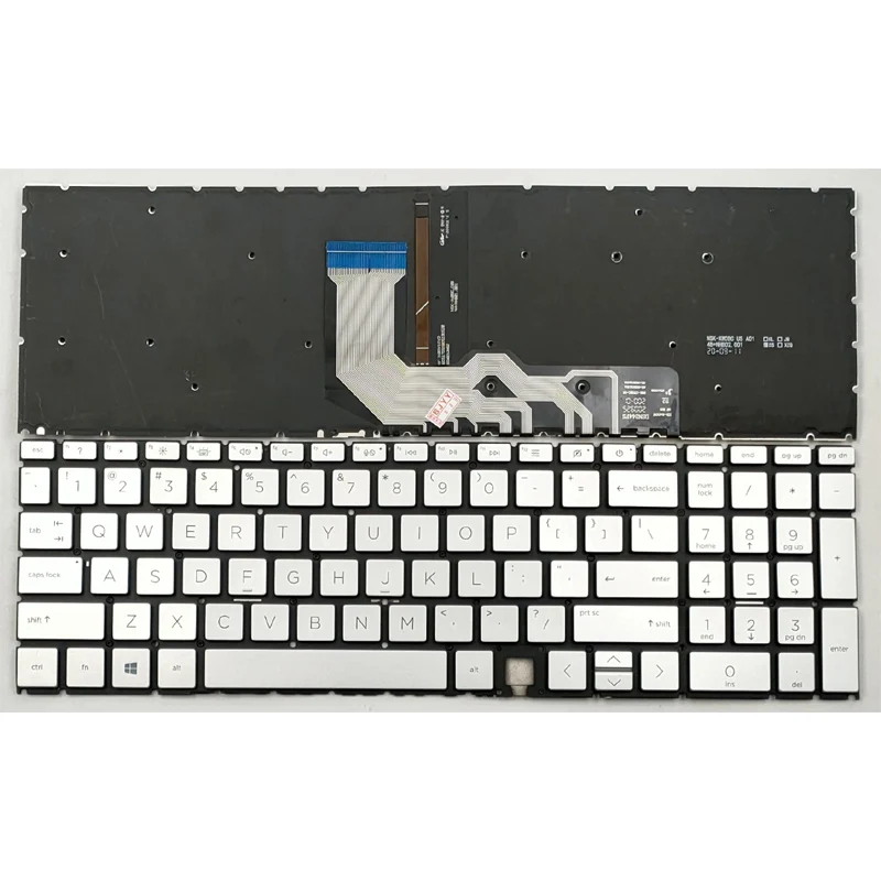 

New For HP Envy x360 17-CG 17-CG0003CA 17-CG0008CA 17M-CG 17M-CG0013DX 17M-CG1013DX Laptop Keyboard US Silver With Backlit