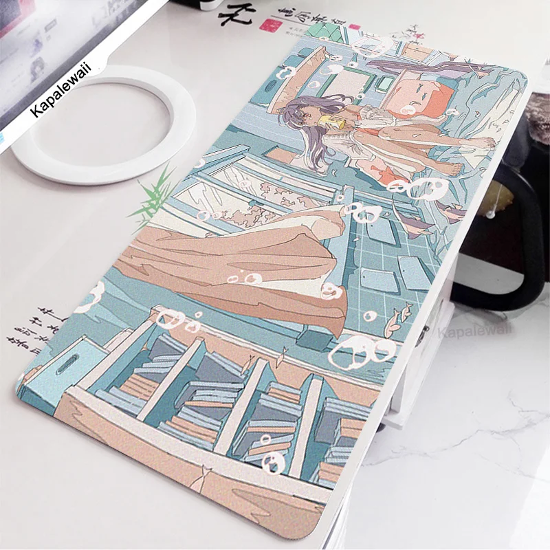 Большой игровой коврик для мыши ноутбука с изображением пейзажа и эстетики