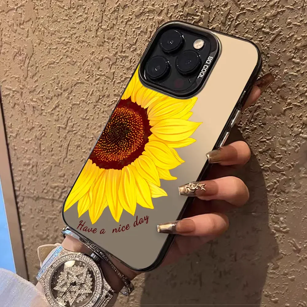 Sunflower Case For Honor90 Smart 90 Lite Pro Honor 200 Phone Magic 5 6Lite IMD Shockproof Fundas