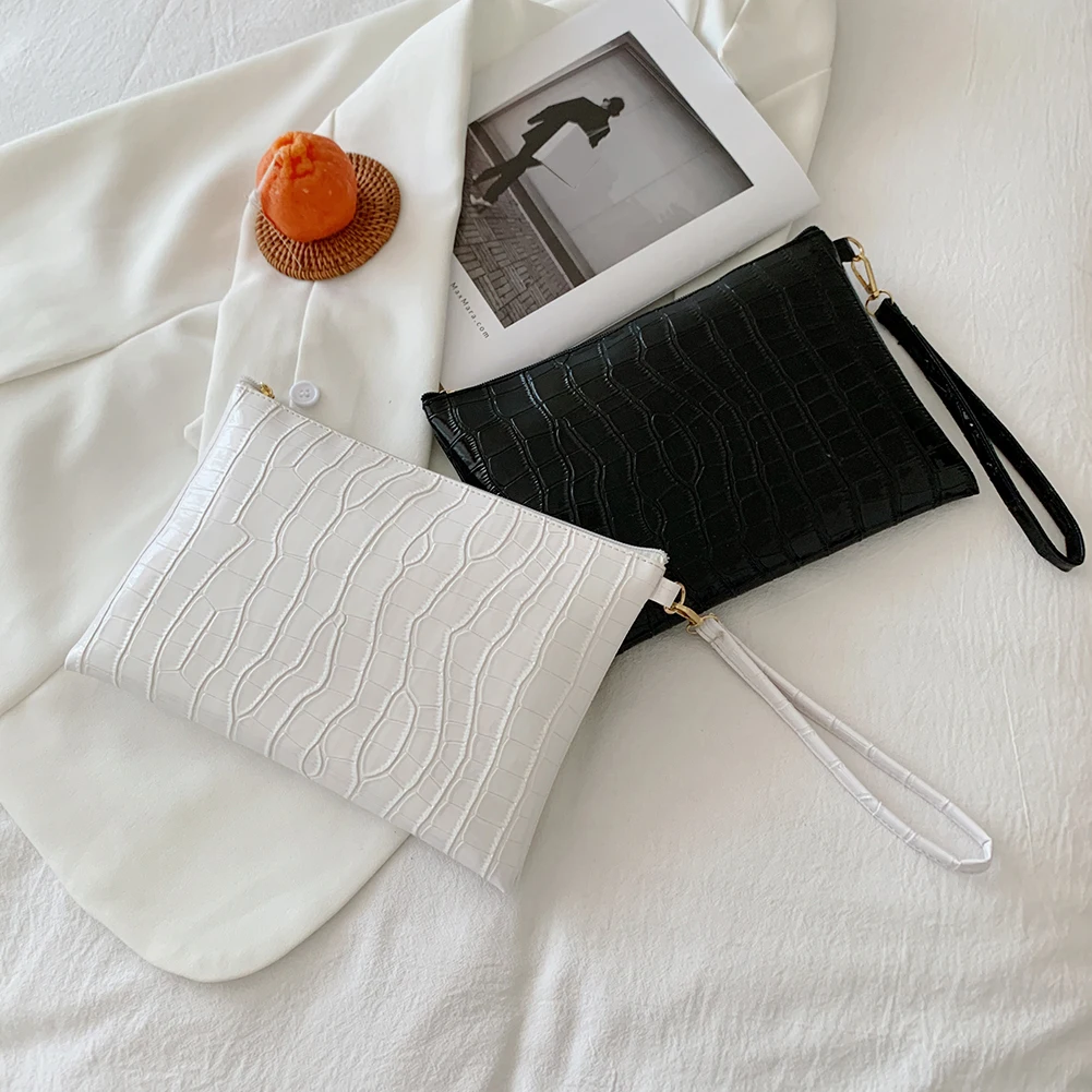 

Women Alligator Pattern Envelope Bag Temperament Purse Handbag Fashion Daily Chain Small Top-Handle Bag Supplies