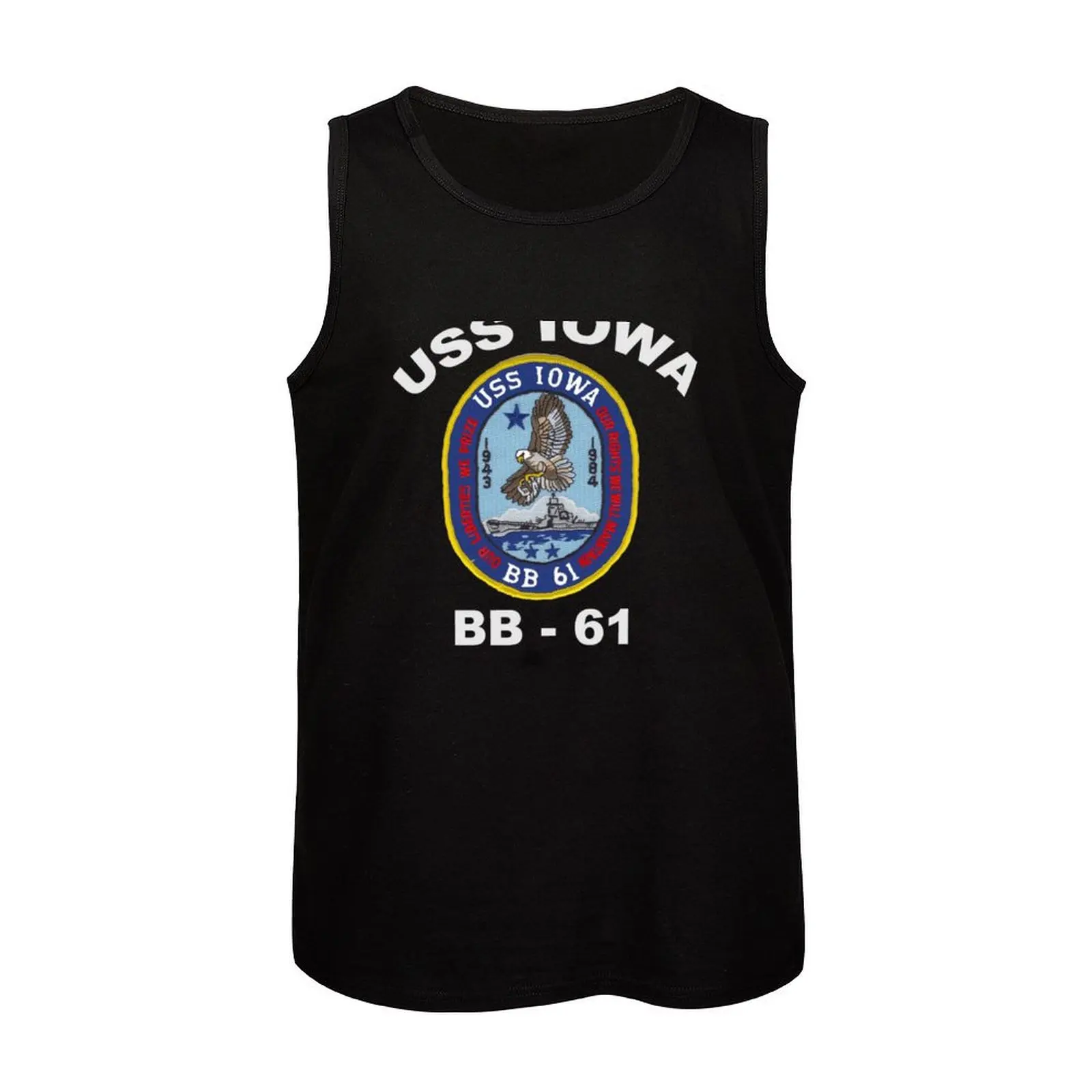 Мужская футболка без рукавов темно-синяя хлопковая Футболка с рисунком размеры