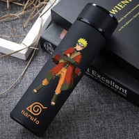 japanese cartoon stainless steel thermos cup anime kakashi cosplay vacuum cup thermos smart coffee cup water bottle for kids