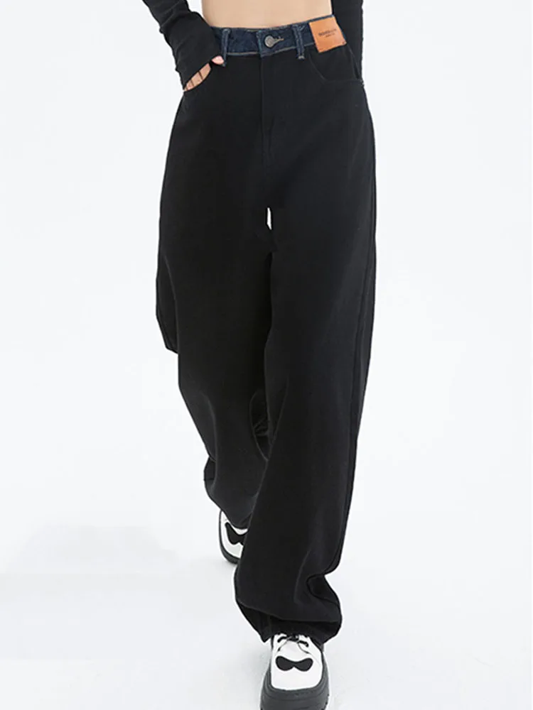 

Casual Fashion Jeans Women Wide Leg Pants Black Jeans High Waist Woman Trousers 2022 Clothing Pantalones Spodnie Damskie