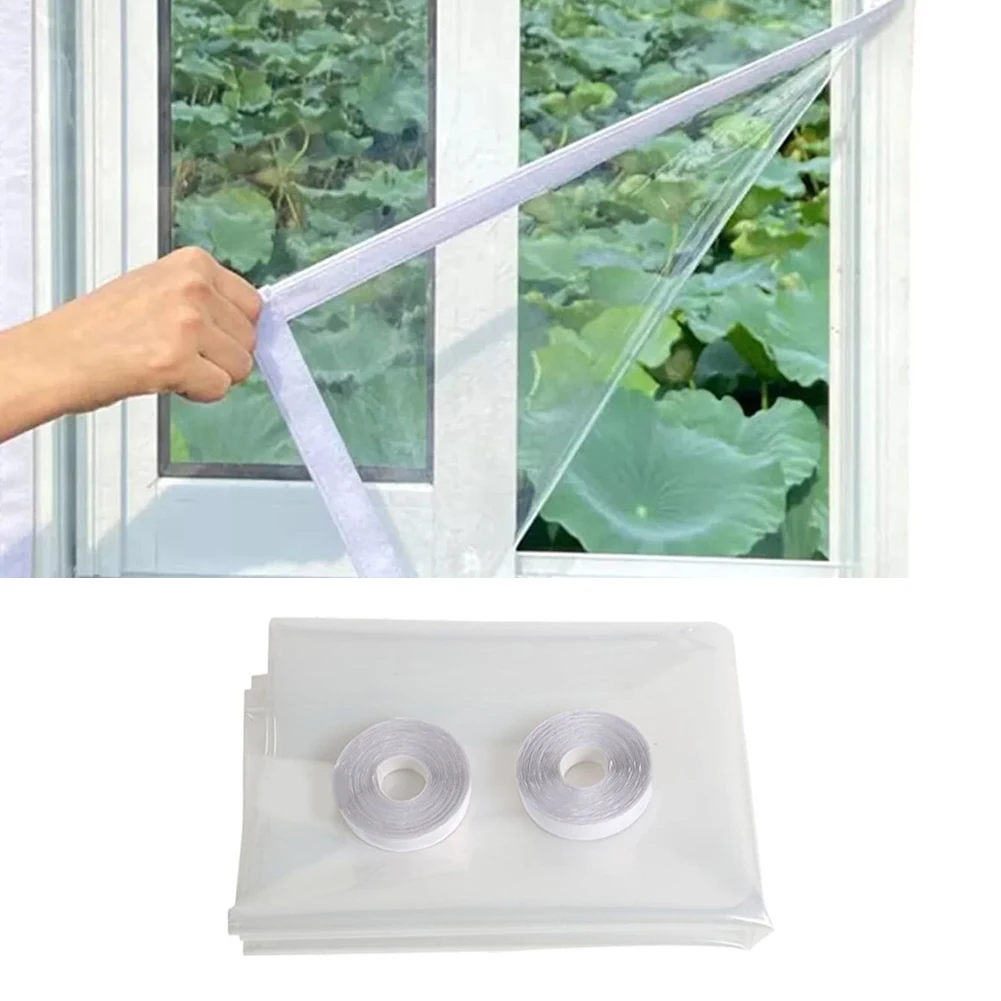 Тепловая крышка изоляционная пленка для окон прозрачная из ПВХ обогрева