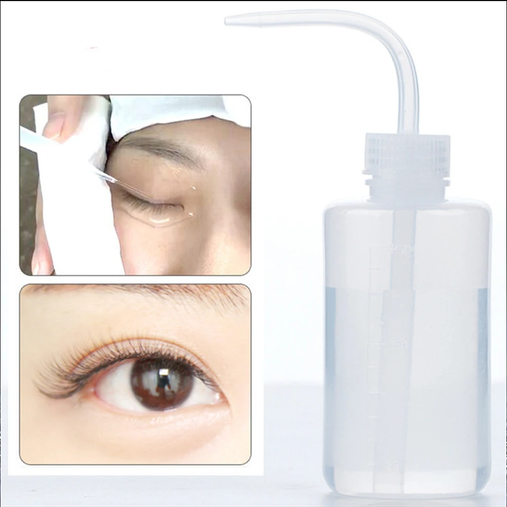 250/500/1000ml Clean False Eyelashes Elbow Pot Squeeze Bottle Washing Bottle Laboratory Measuring Bottle Supply With Scale