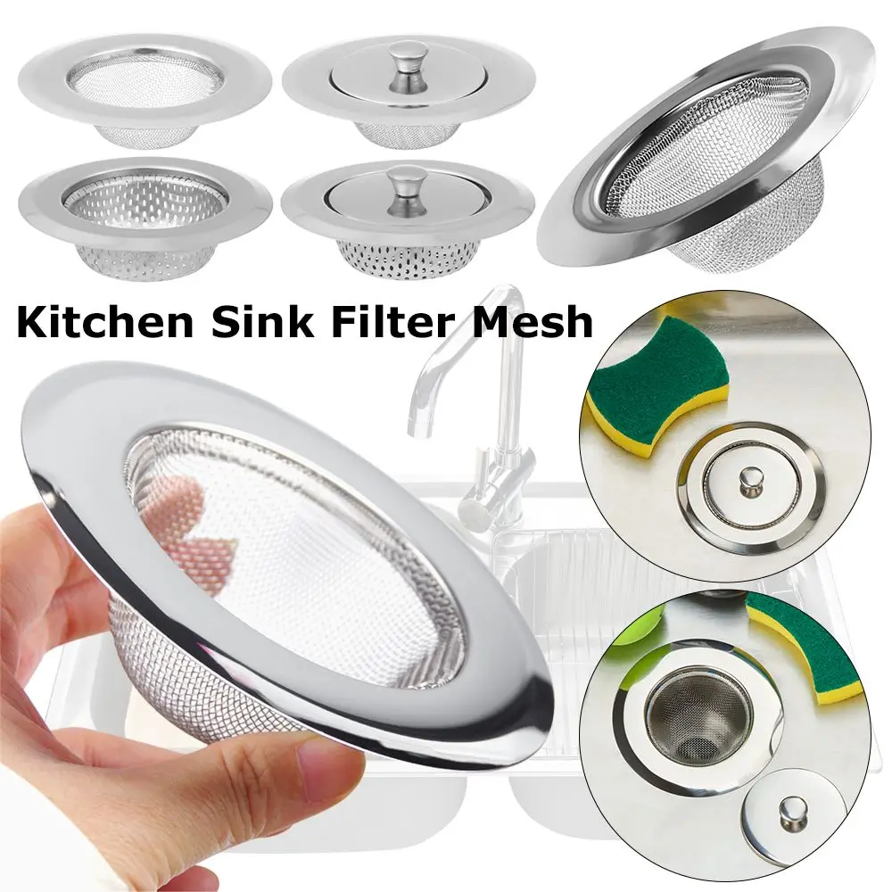 

Cleaning Bathroom Shower Waste Drainer Food Hair Stopper Drain Hole Colander Plug Filter Basket Sink Strainer With Lid