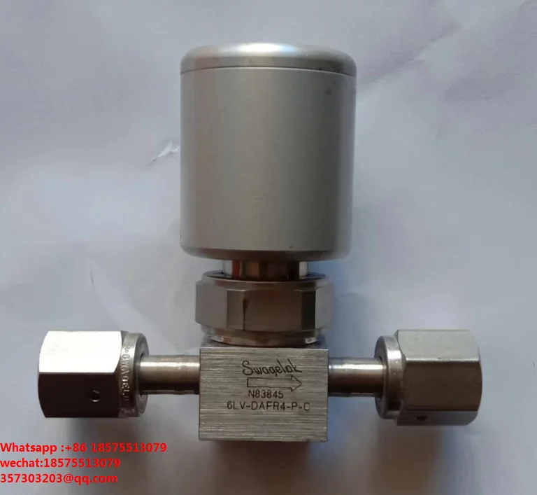 

Пневматический диафрагменный клапан 1/4VCR для Swagelok 6LV-DAFR4-P-C, 1 шт.