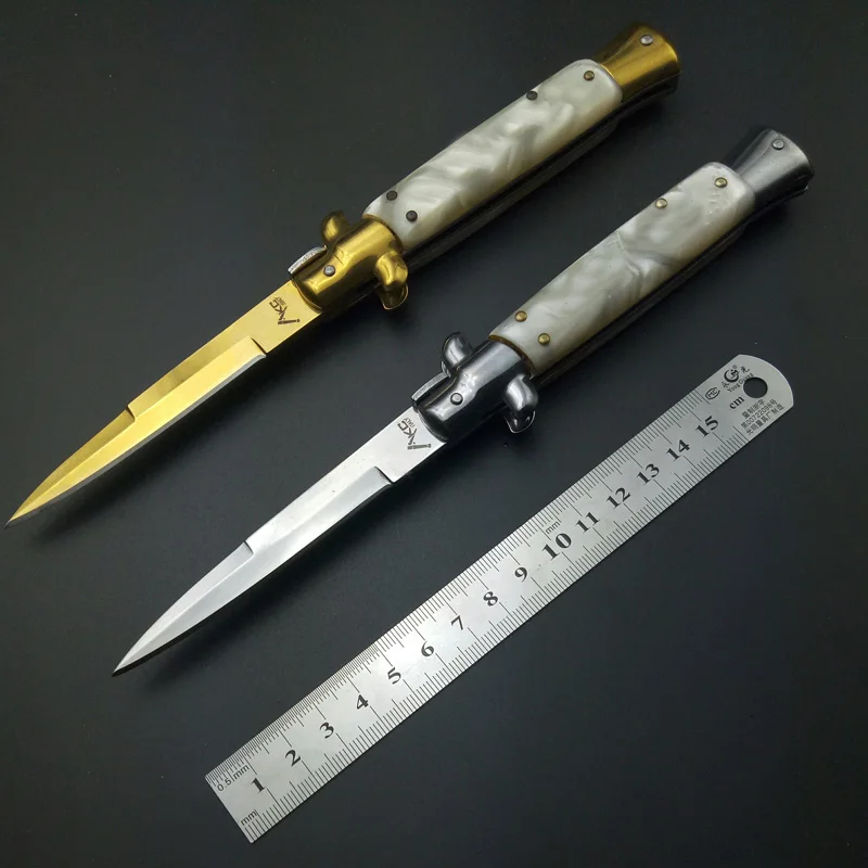 

Красивые итальянские карманные ножи с зернистой ручкой peucine, итальянские стальные титановые ножи на шпильках, ножи для выживания на открыто...