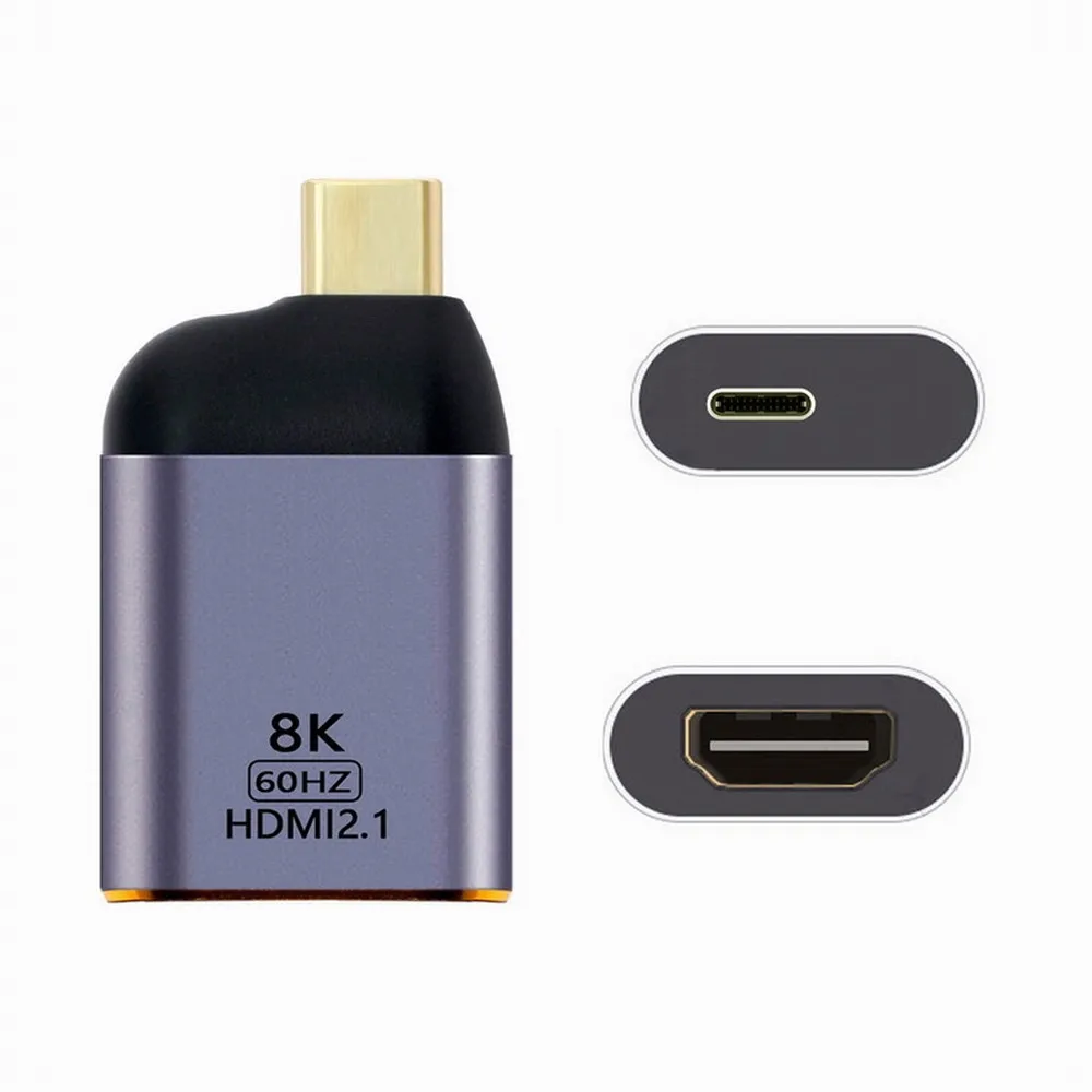 Адаптер-преобразователь USB4-HDMI USB-C Type-C от источника к женскому HDMI 2.1 дисплей 8K 60 Гц