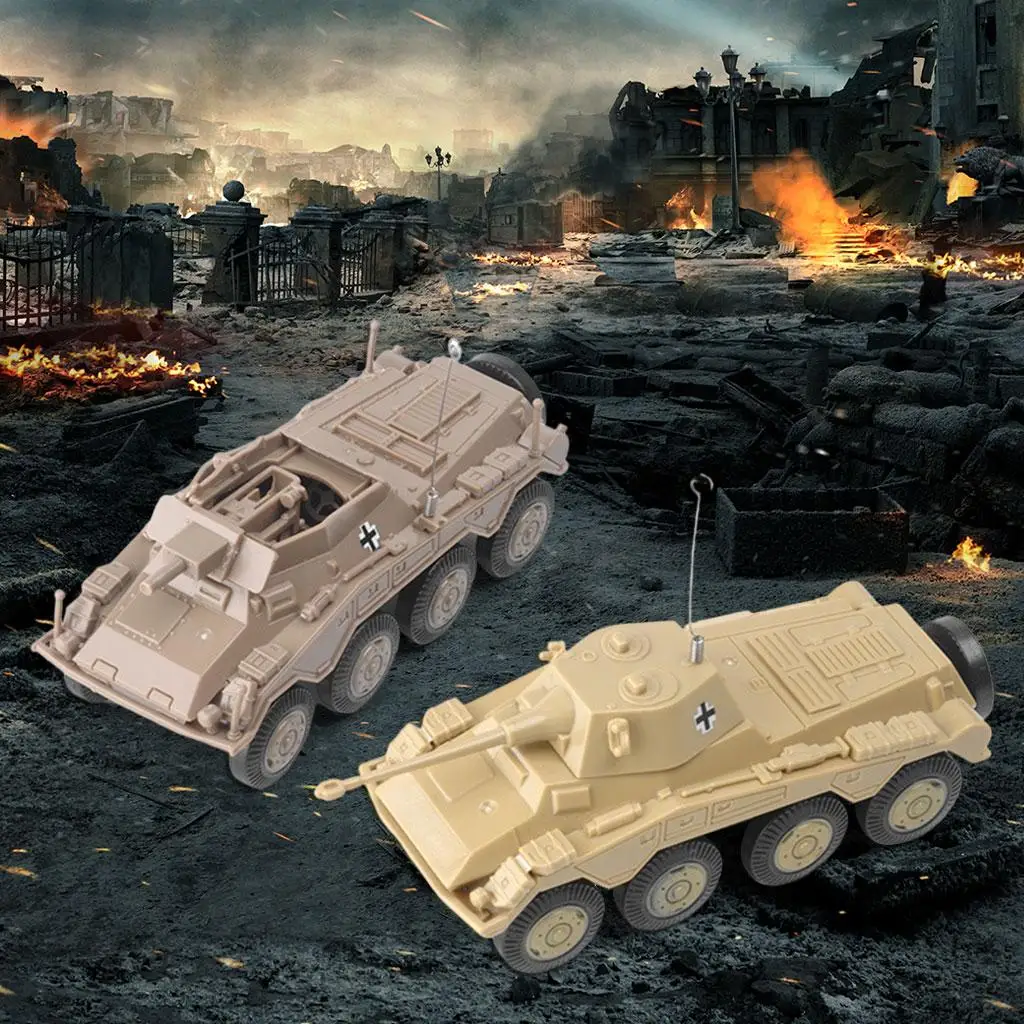 

Военная Разведывательная машина, 2 шт., 4 модели 1:72, развивающая игрушка