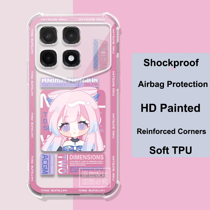 Чехол для Redmi K70 ультра Чемпион Противоударная подушка безопасности прозрачная