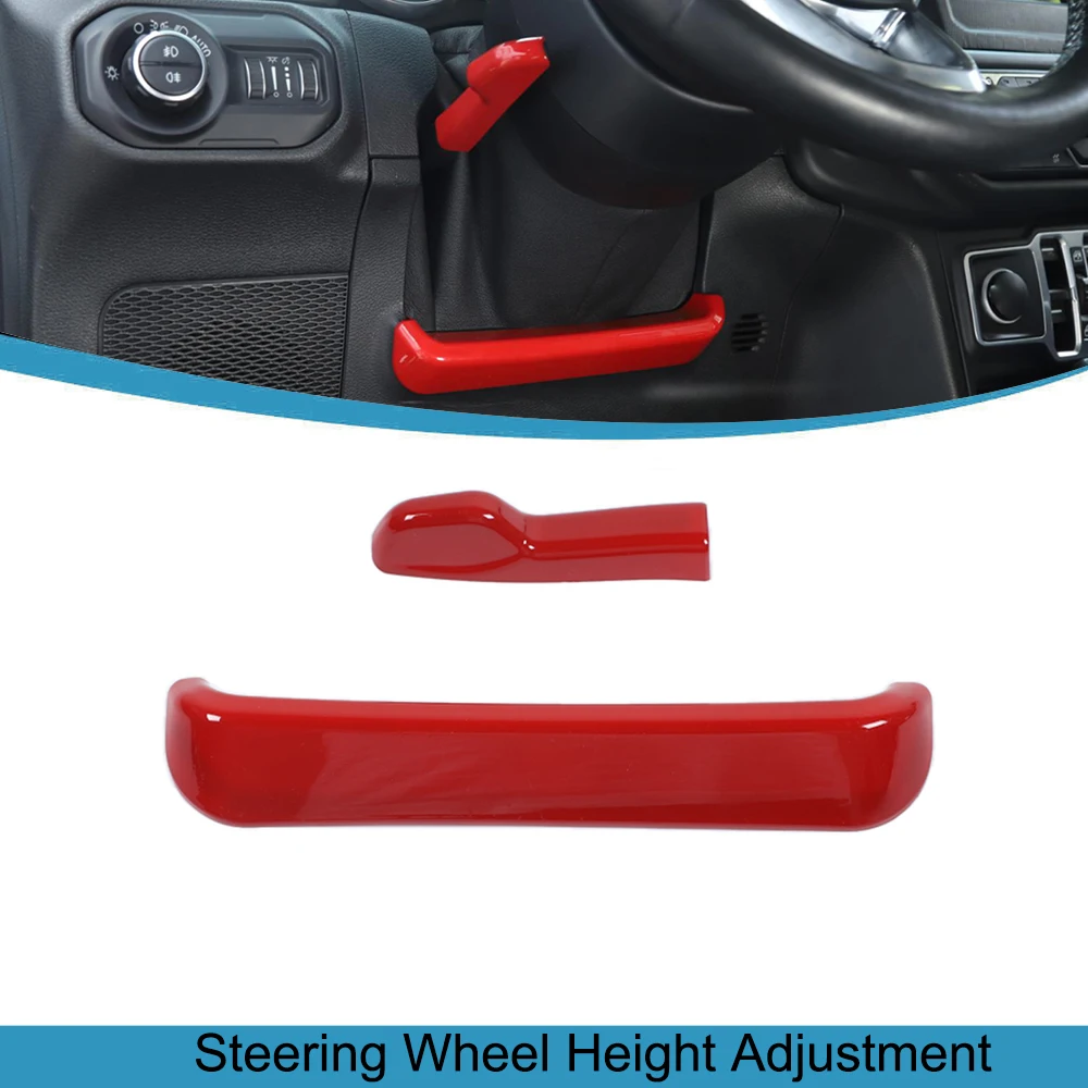 

Car Steering Wheel Height Adjustment Cover for Jeep Wangler JL Gladiator JT 2018 2019 2020 2021 2022 2023 Interior Accessories