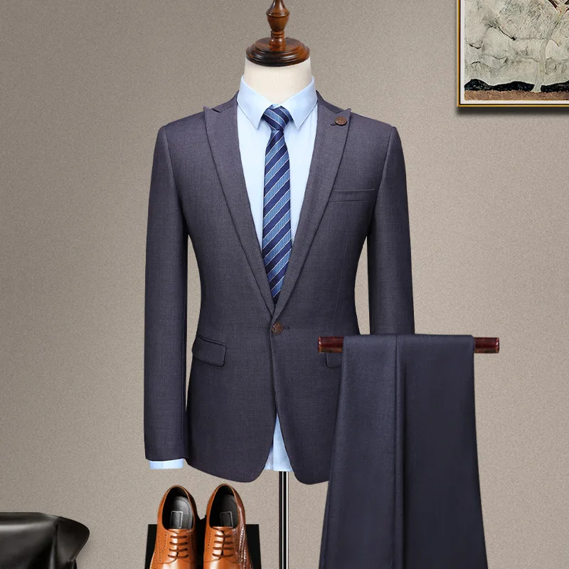 

Custom Made Groom Wedding Dress Blazer Suits Pants Business High-end Classic Dress Trousers SA06-13599