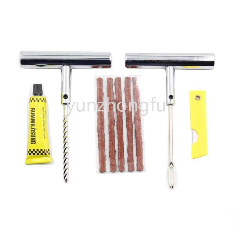 

Emergency Tire Repairing Tools Set of Motorcycle Vacuum Tire Fast Cold Patch Car Electric Vehicle Tire Repair Strip