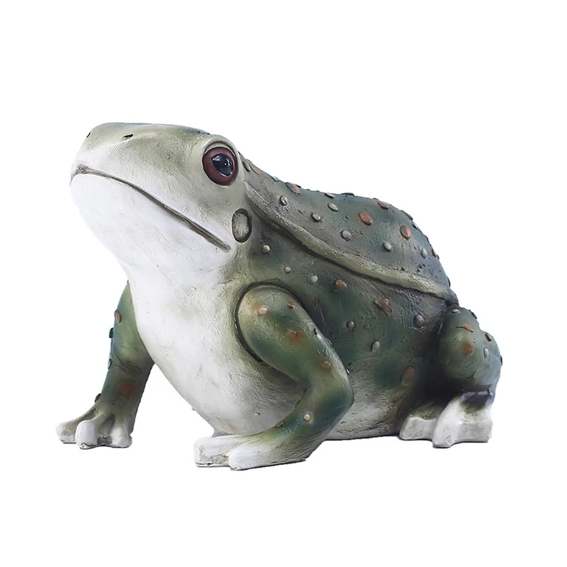 

Frog Garden Statue Art Sculpture for Patio Yard Frog Statue Ornament Resin Animal Figurine Micro Landscape Fairy Garden Decor