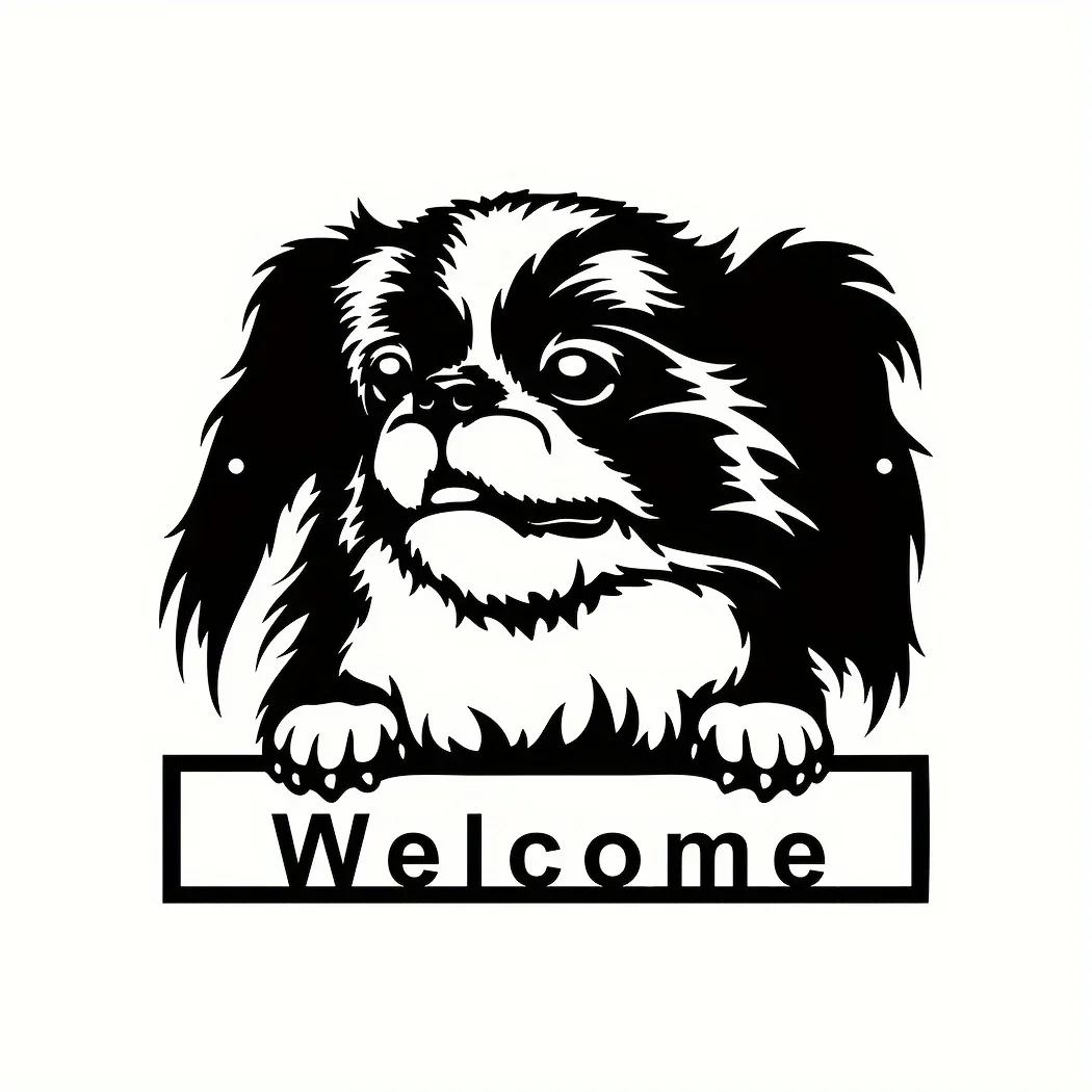 Металлическое настенное искусство HelloYoung Dog Design цельное украшение для офиса дома