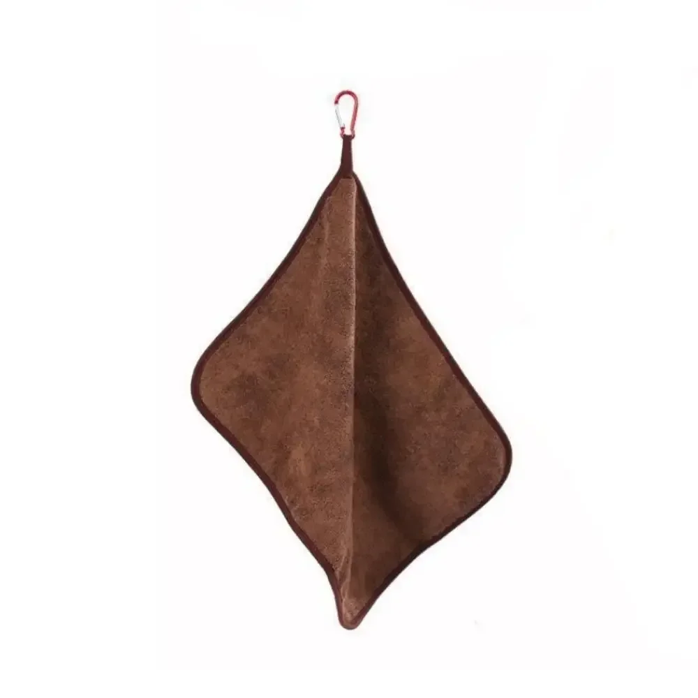 Портативное утолщенное полотенце с карабином из микрофибры для ловли рыбы