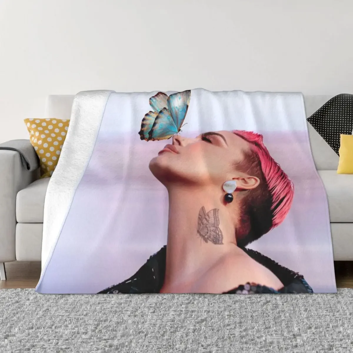 Деми Ловато-Теперь я свободно летаю (martinzstore) Бросьте Одеяло мягкие одеяла