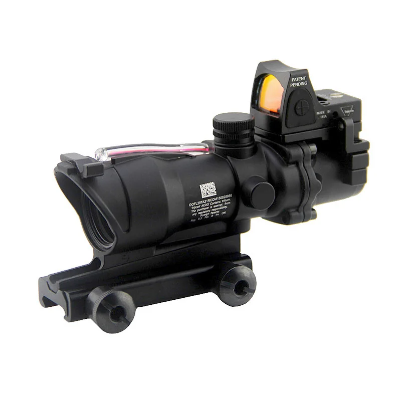 Оптический Прицел ACOG 4X32 BAC с подсветкой сетка шевроном RMR Micro Red Dot Sight - купить по