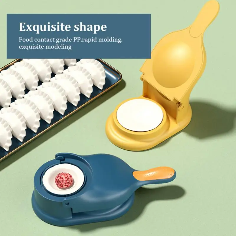 

2 In 1 Manual Press Dumpling Skin Mold Baking Portable Press Dumpling Wrapper Maker Dough Pressing Tool Set Dumpling Maker Mould