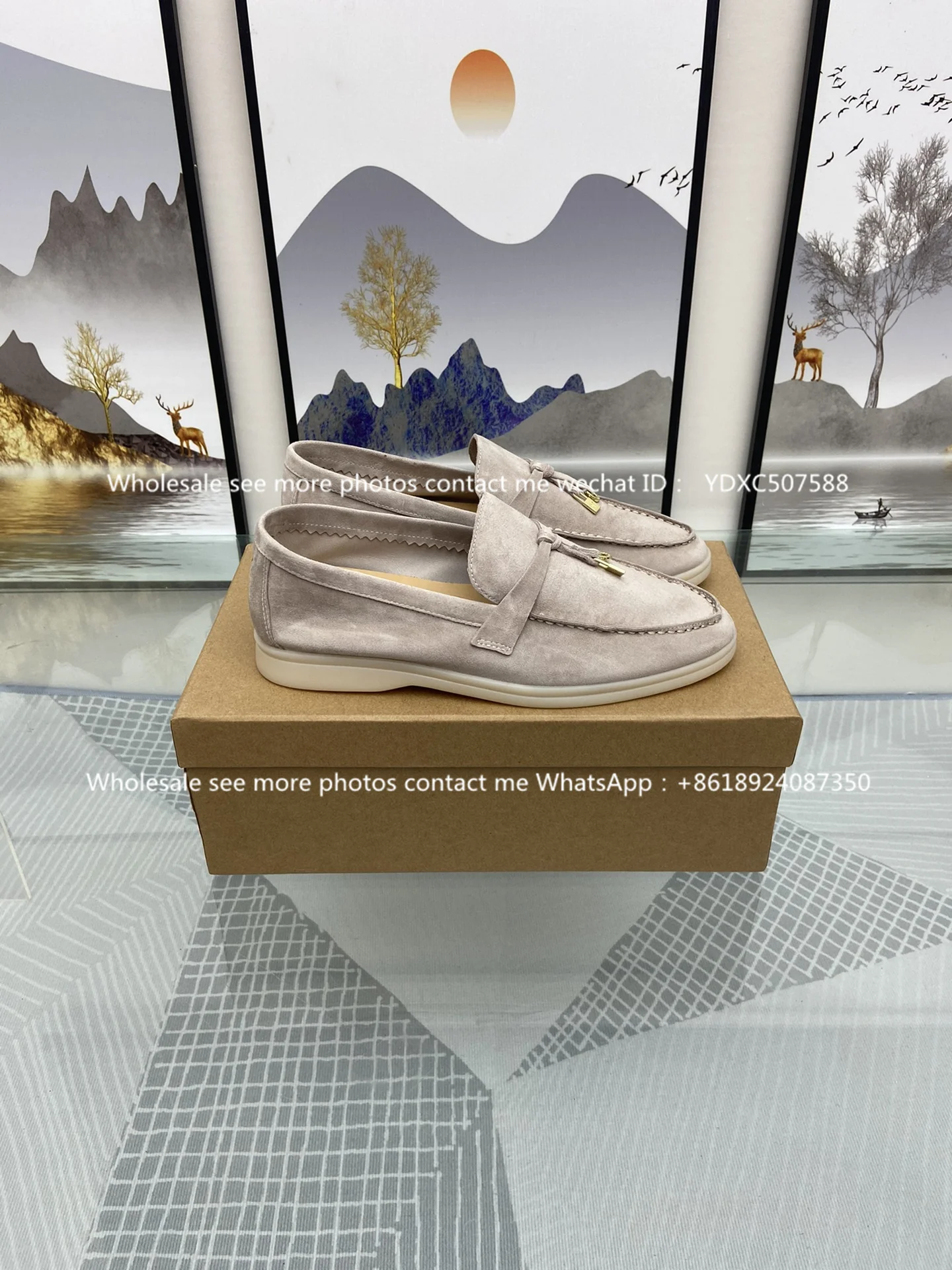 New lp Summer Walk Ballet Flats Casual Shoes Women Quality Kidsuede Lock Fringe Decor Flat Shoes Women Spring Women Loafers 2023