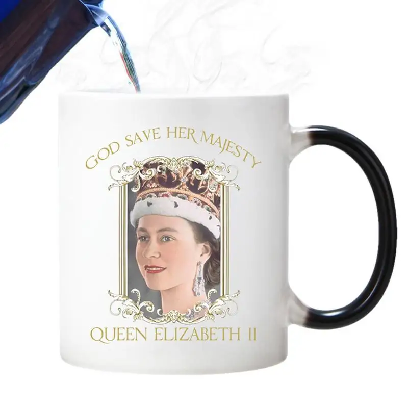 

Платиновая Юбилейная кружка, памятная Королева Великобритании, флаг Джека, королева, Платиновый юбилейный сувенир