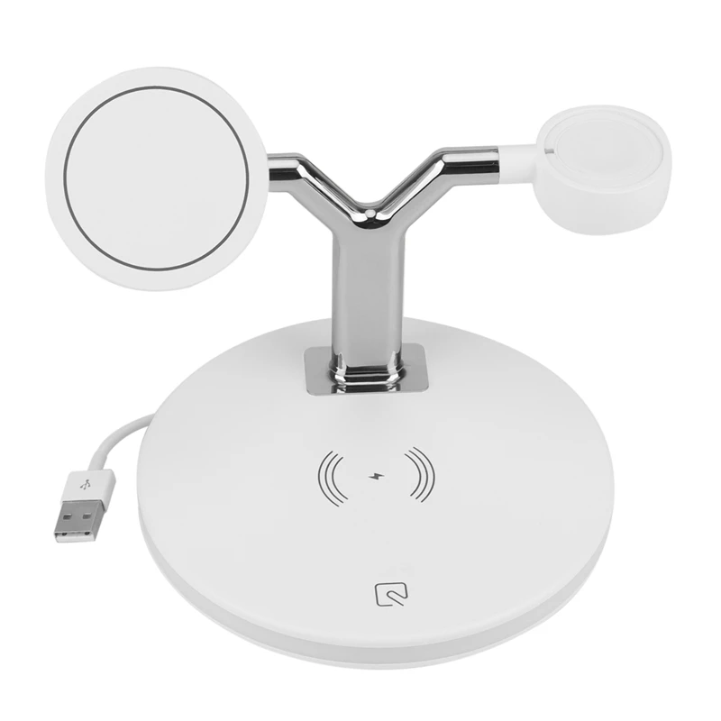 

3 In 1 Magnetic Wireless Charger 15W Fast Charging Station For Iphone 12 Pro Max Chargers For Apple Watch Pro