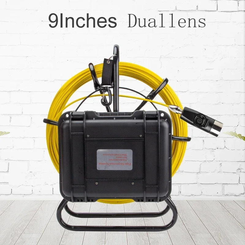 WP9600E Эндоскопическая камера с двумя объективами 42 мм HD 1200TVL 9-дюймовый ЖК-эндоскоп