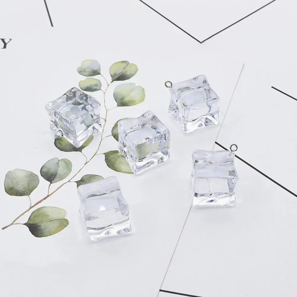Фото 40 шт. Прозрачные реалистичные акриловые кубики льда для декора напитков, домашнего бара, ресторана, реквизита для фотосъемки, поделок и оформления витрин №5