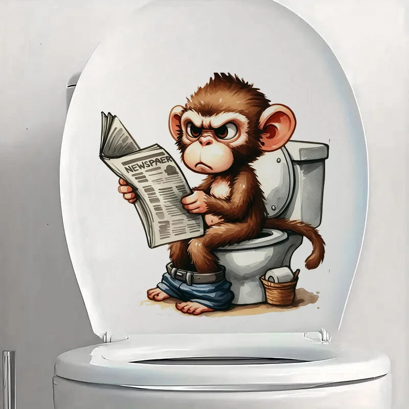 

Наклейка мультяшная обезьяна на стену