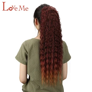 Image for Long Water Wave Synthetic Ponytail Kinky Curly Twi 