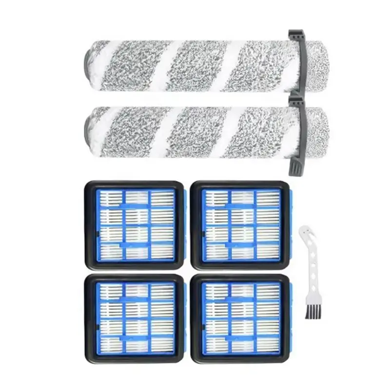 Фото Запасные части BISM для беспроводного пылесоса Bissell 3930F 3933 V2 39999Z (для влажной и сухой уборки) - комплект: роликовая щетка и HEPA-фильтр №1