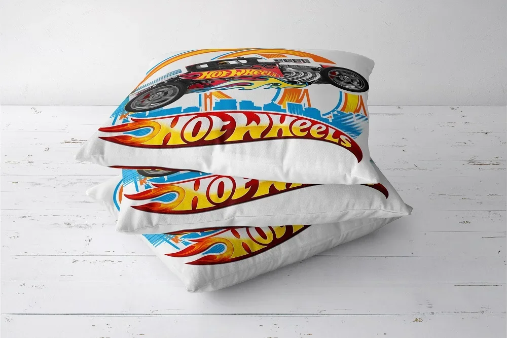 Наволочки Hot Wheels 18x18 дюймов двухсторонние мягкие декоративные подушки для
