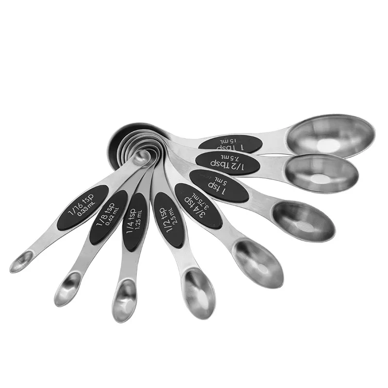 Мерная ложка приправа из нержавеющей стали с магнитной двойной головкой для