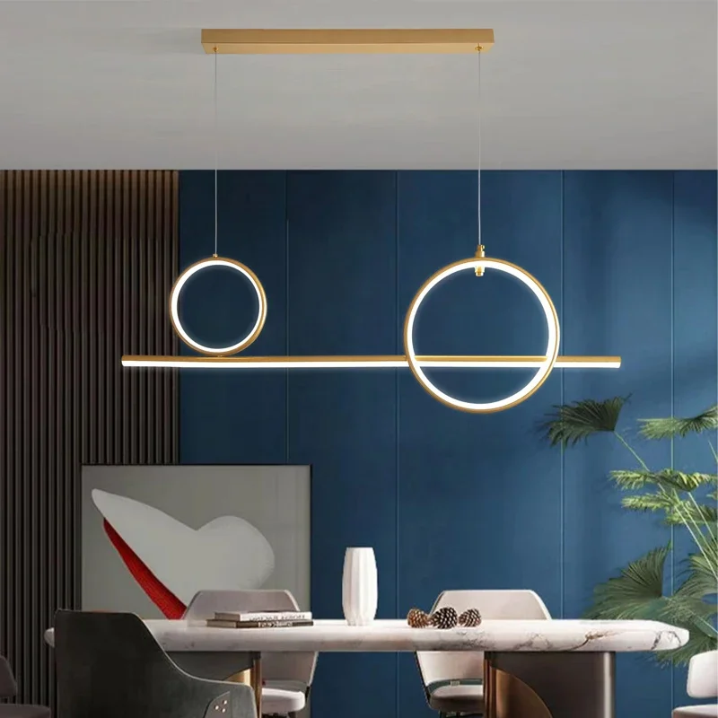 Современная светодиодная потолочная люстра для гостиной столовой кухни бара