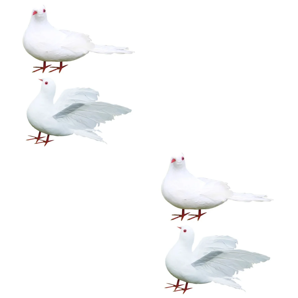 

Birds Pigeon Artificialdoves Crafts Simulationwhite Wedding Dove Mini Decoration